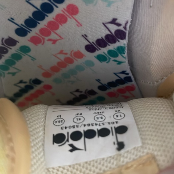 DIADORA Women's Yellow Lace Up Sneakers Size 8.5 - Picture 11 of 11